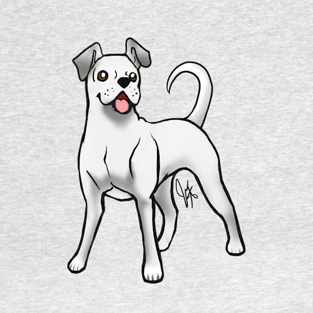 Dog - Boxer - Natural White by Jen's Dogs Custom Gifts and Designs